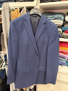 Apt. 9 Men's Navy Two-Button slim fit suit jacket with pants 34 x 34